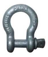 1" DIAMETER SCREW PIN ANCHOR SHACKLE HOT-DIPPED GALVANIZED