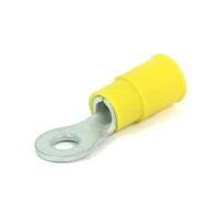 YELLOW 12-10 GUAGE VINYL CONNECTOR WITH 1/4" RING